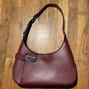 Ferragamo burgundy leather bag